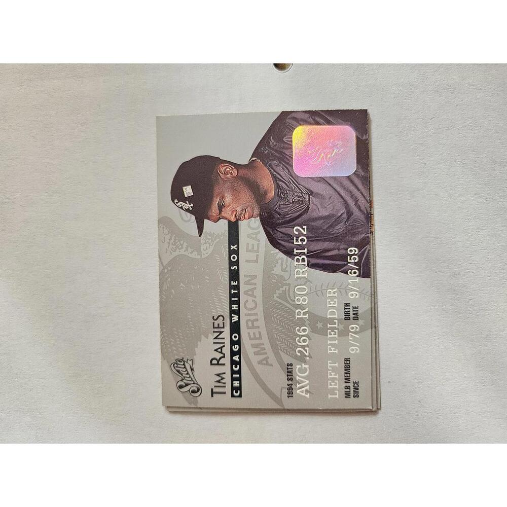 Tim Raines - HOF - 1995 STUDIO  #148 - RAW Mint - White Sox